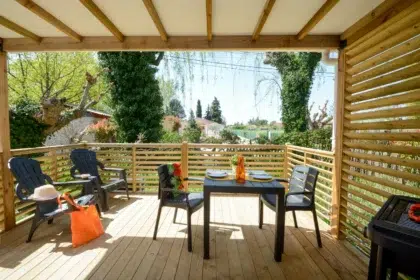 Mobil-home luxe Verdon 10 premium 1 terrasse